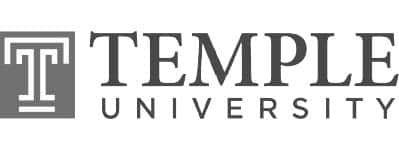 Temple University logo, client of Motifmotion