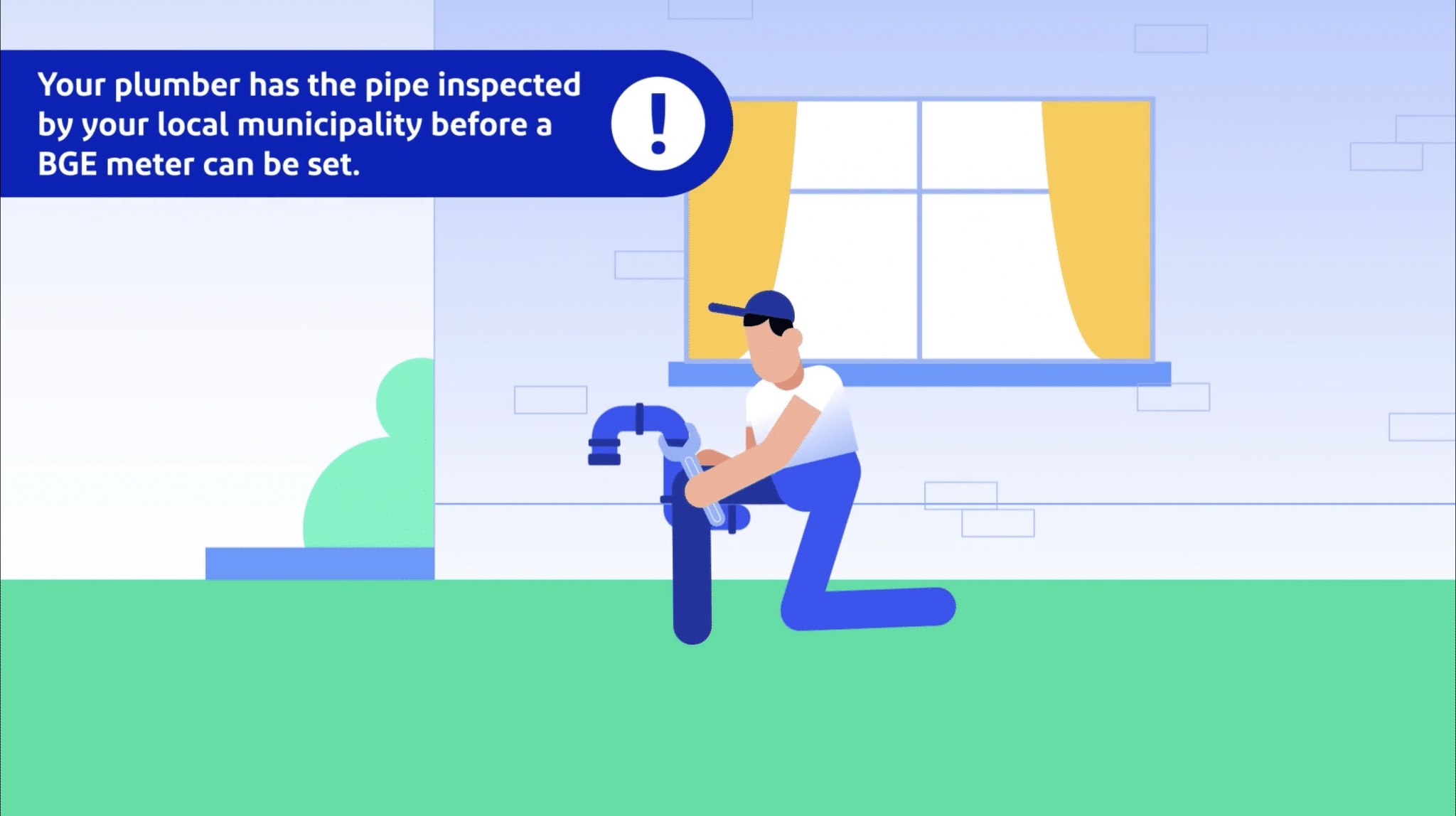 Baltimore Gas and Electric training animation explaining natural gas installation process - case study